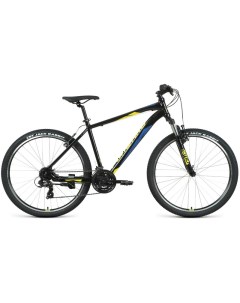 Велосипед Apache 27 5 1 2 S 2021 15 черный зеленый Forward