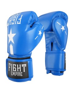 Перчатки боксёрские детские 6 унций цвет синий Fight empire