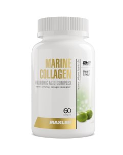 Коллаген и гиалуроновая кислота Marine Collagen Complex капсулы 60 шт Maxler