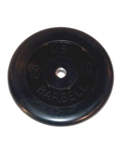 Диск для штанги Стандарт 15 кг 51 мм черный Mb barbell