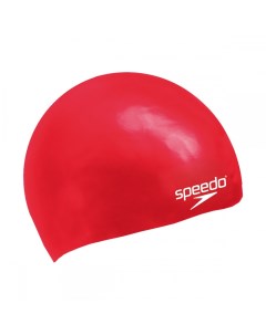 Шапочка для плавания Plain Moulded Silicone Junior 0004 red Speedo
