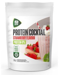 Протеин 47 Protein Cocktail 300 г strawberry Fitactive