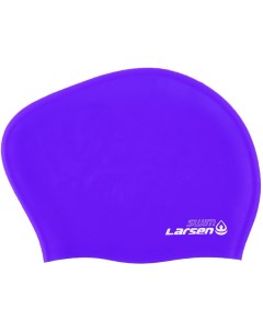 Шапочка плавательная для длинных волос SC804 фиолетовый Larsen