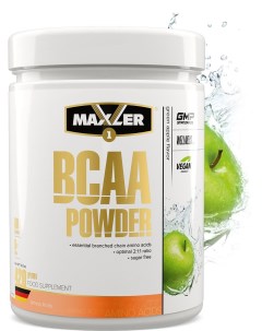 BCAA Powder Sugar Free 420 г зеленое яблоко Maxler