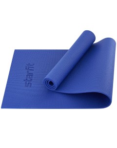 Коврик для йоги и фитнеса FM 101 PVC 0 8 см 173x61 см темно синий Starfit