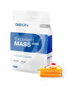 Гейнер EXCELLENT MASS 5000 Апельсиновый пирог 25 белка 920 грамм Geon