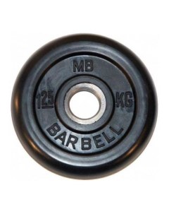 Диск для штанги Стандарт 1 25 кг 26 мм черный Mb barbell