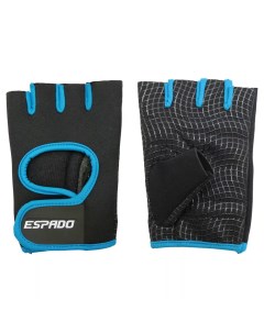 Перчатки для фитнеса р XS черно голубой ESD001 Espado