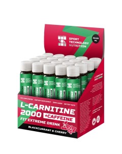 Sport Technology L Carnitine 2000 Caffeine 25 мл х 20 ампул Черная смородина вишня Sport technology nutrition
