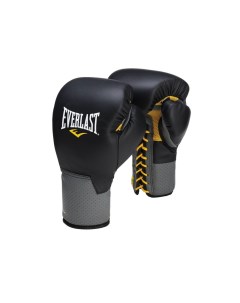 Боксерские перчатки Pro Leather Laced черные 12 унций Everlast