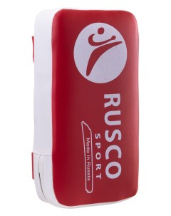 Макивара 2 ручки кожзам красно белый Rusco sport