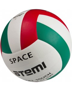 Волейбольный мяч Space 5 белый зеленый красный Atemi
