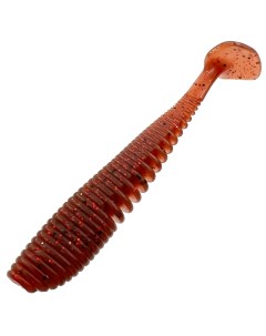 Твистер силиконовый мягкая приманка для спиннинга цвет бордовый Bambucho