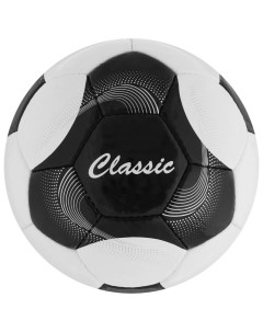 Мяч футбольный Classic р 5 32 панели PVC 4 слоя ручная сшивка цвет белый чёрный Nobrand