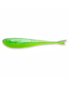 Силиконовая приманка Glider 5 120 мм 7d Lime Chart Кальмар 6 шт Crazy fish