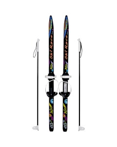 Лыжи подростковые Ski Race с палками 120 Тяни-толкай