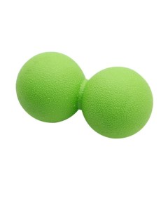 Массажный мяч сдвоенный для фитнеса МФР и проработки мышц 12х6 см зеленый Urm