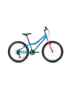 Подростковый велосипед MTB HT 24 1 0 год 2022 цвет Голубой Розовый Altair