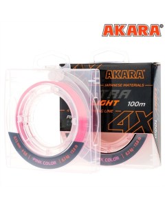 Шнур Ultra Light цвет Pink диаметр 0 12 мм 100 м Akara
