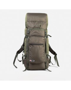 Рюкзак туристический 100 л отдел на шнурке наружный карман цвет зелёный Taif