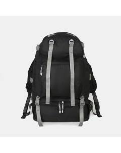 Рюкзак туристический 65 л отдел на молнии 3 наружных кармана цвет черный Taif