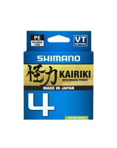 Леска Kairiki 4 150м 18 6кг зеленая Shimano