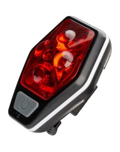 Фонарь велосипед задний 4RED LED 2xAAA ABS пл держатель крепление зажим на корпусе Космос