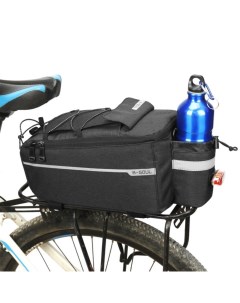 Задняя сумка для велосипеда со светоотражателем и отсеком для бутылки 38x15 5x16 см 10л Nobrand