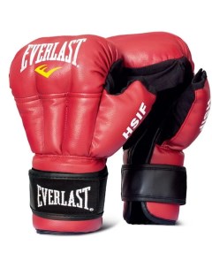 Боксерские перчатки HSIF Leather красные 6 унций Everlast