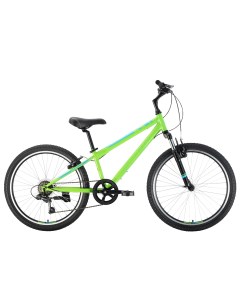 Велосипед Respect 24 1 V Steel 2022 12 зеленый синий зеленый Stark