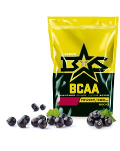 BCAA Powder Дойпак BCAA 200 г черная смородина Binasport