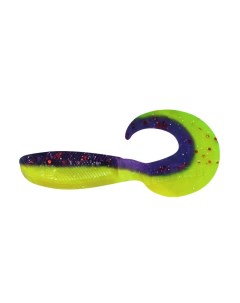 Твистер YAMAN PRO Mermaid Tail р 3 inch цвет 26 Violet Chartreuse уп 10 шт Yaman