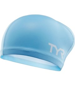 Шапочка для плавания Long Hair Silicone Comfort Swim Cap 450 light blue Tyr