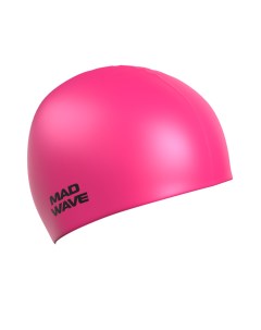 Шапочка для плавания Light Silicone Solid pink Mad wave