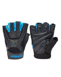 Перчатки для фитнеса WGL 094 черный синий S Kango