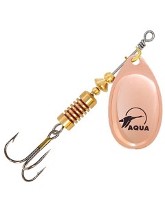 Блесна для рыбалки AGLIA 12 0g лепесток 5 цвет A2 06 медь 5 штук в комплекте Aqua