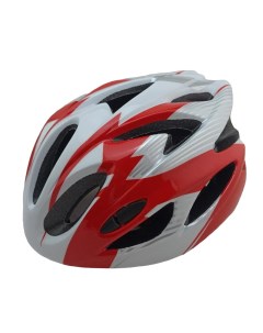 Шлем защитный спортивный FSD HL057 out mold размер M 52 56 см красно белый 600322 Stels