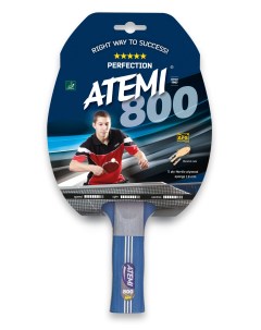 Ракетка для настольного тенниса 800 AN анатомическая ручка 5 звезд синяя Atemi
