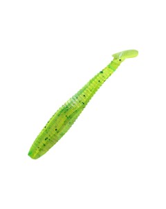 Виброхвост YAMAN PRO Flatter Shad р 4 inch цвет 10 Green pepper уп 5 шт Yaman