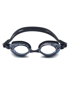 Очки для плавания взрослые черные 3 переносицы AF от UVA UVB силикон Mystyle
