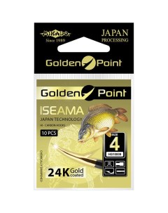 Крючки GOLDEN POINT ISEAMA 10 GB с лопаткой 10 шт Mikado