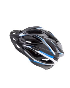 Шлем FSD HL022 in mold Размер L 58 60 см чёрный с синими полосами арт 600129 600129 Nobrand
