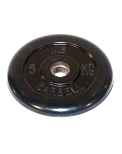 Диск для штанги Стандарт 5 кг 26 мм черный Mb barbell