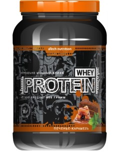 Протеин Whey Protein 900 г печенье карамель Atech nutrition