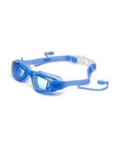 Очки для плавания n8601 силикон с берушами синие Atemi