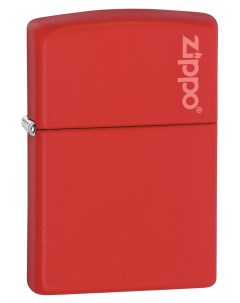 Бензиновая зажигалка Logo 233ZL Red Matte Zippo