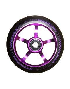 Колесо для трюкового самоката 110 мм 5S 5 спиц одинарных фиолетовый Yezz