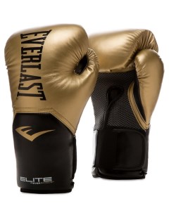 Боксерские перчатки Elite ProStyle черный золотистый 8 унций Everlast
