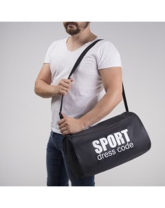 Спортивная сумка отдел на молнии 2 наружных кармана цвет черный Textura