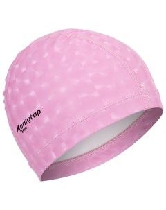 Шапочка для плавания взрослая тканевая обхват 54 60 см цвет розовый Onlitop